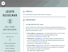 Tablet Screenshot of joekuck.com